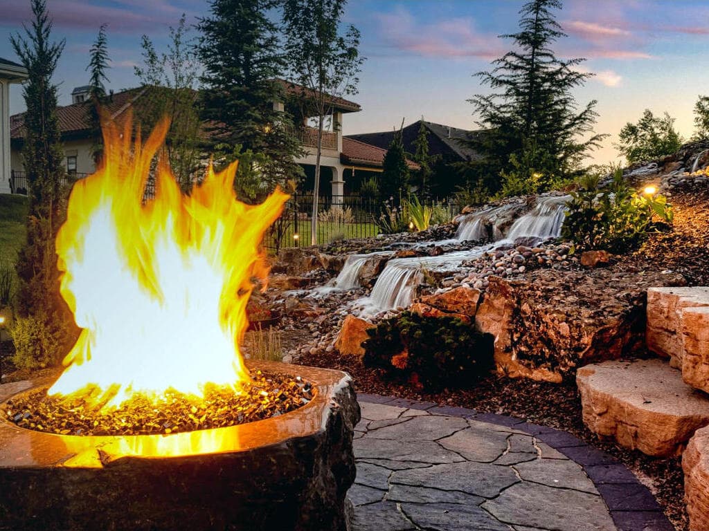 Fire pit with seating